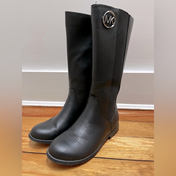 MICHAEL KORS BOOTS EMMA LIBERTY BLACK FOR GIRLS Size 2 - Picture 9 of 11